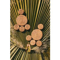 Raffia Deco Earring | Color: Natural | Curio