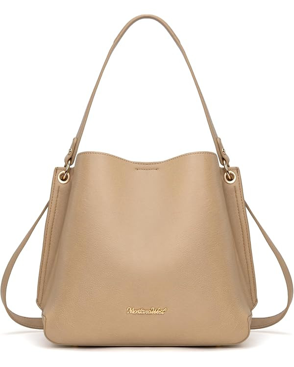 Montana West Hobo Purse for Women Bucket Shoulder Bag with Crossbody Strap | Amazon (US)