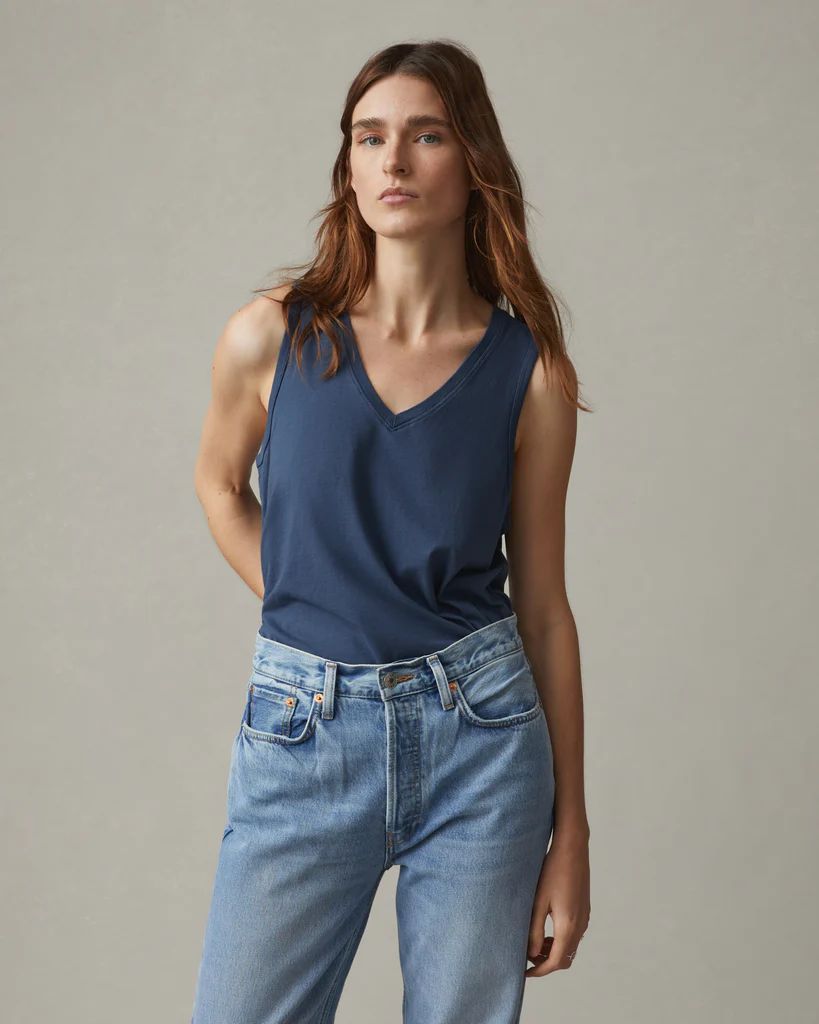 Classic Cotton V-Neck Tank | American Giant