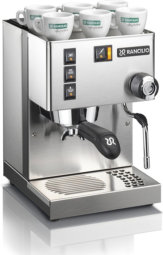 Rancilio Silvia Espresso Machinet,0.3 liters, with Iron Frame and Stainless Steel Side Panels, 11... | Amazon (US)