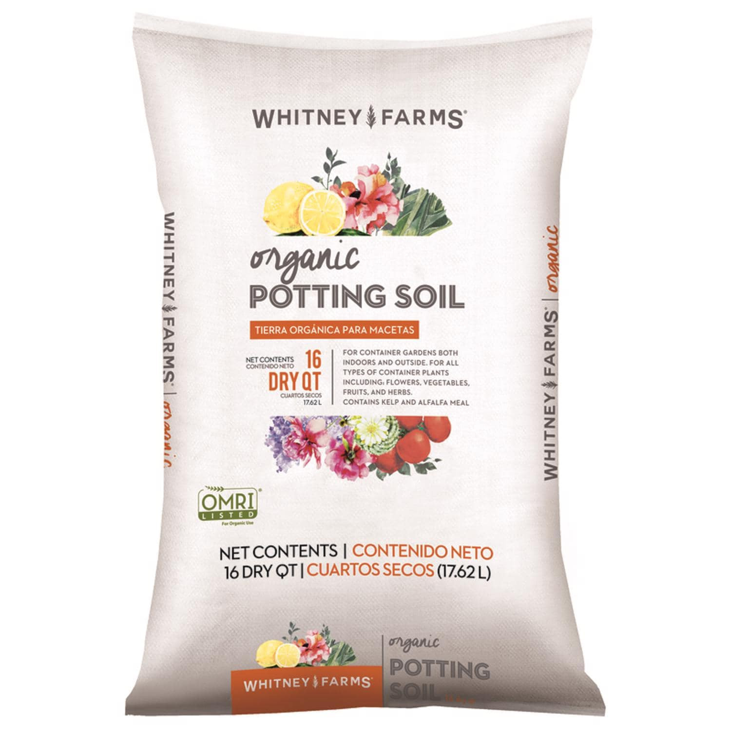 WHITNEY FARMS Organic All Purpose Potting Soil 16 qt one_size | EJD7620719 | Lowe's