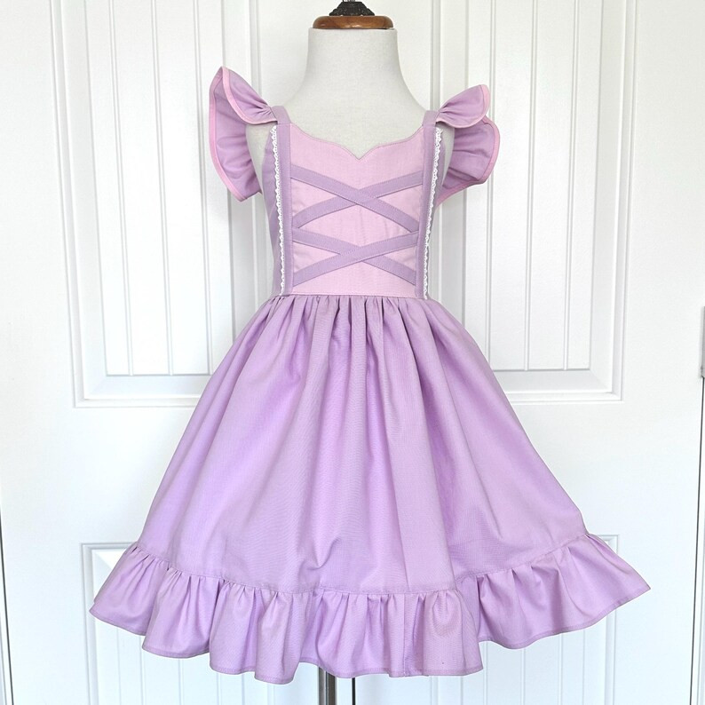 Rapunzel Inspired Dress, Rapunzel Halloween Costume, Play Pretend, Princess Dress, Tangled, Girls... | Etsy (US)