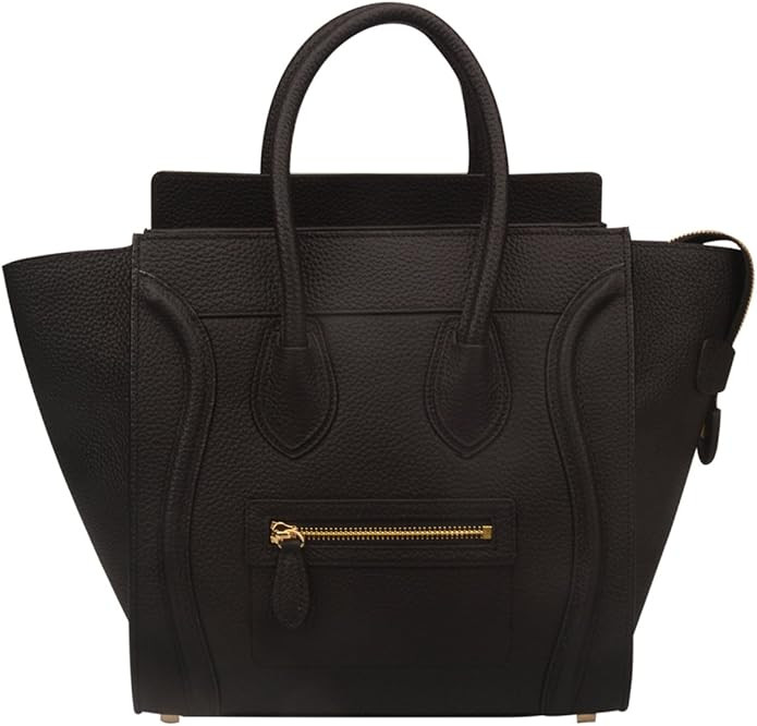 Gershimay Women's Genuine Leather Smile Top Handle Handbag Purse Everyday Purse | Amazon (US)