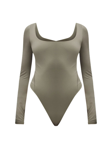 Wundermost Ultra-Soft Nulu Square-Neck Long-Sleeve Bodysuit | Women's Long Sleeve Shirts | lulule... | Lululemon (US)
