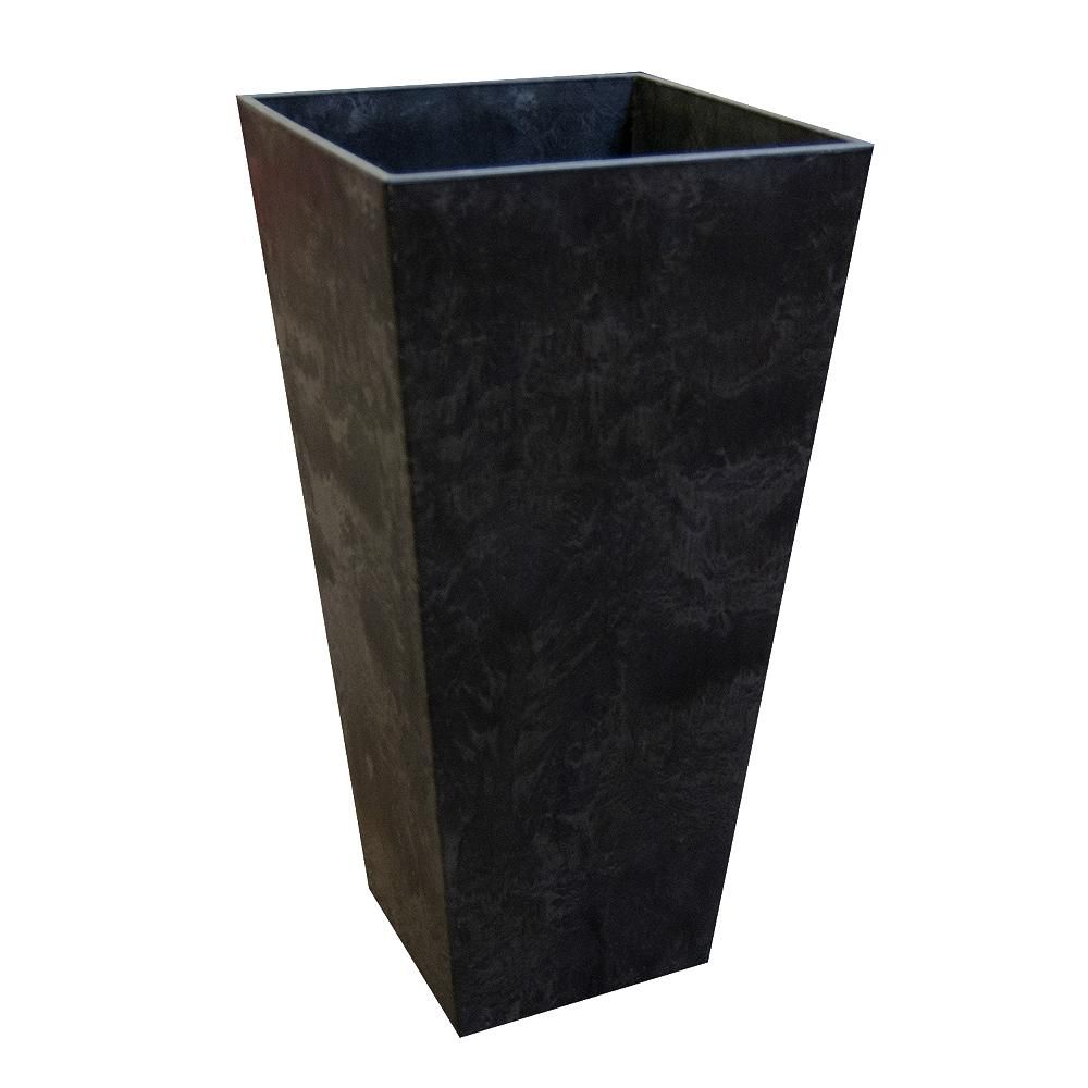 Tierra Verde 14 in. x 27.5 in. Slate Rubber Self Watering Planter-MT5100067CM - The Home Depot | The Home Depot