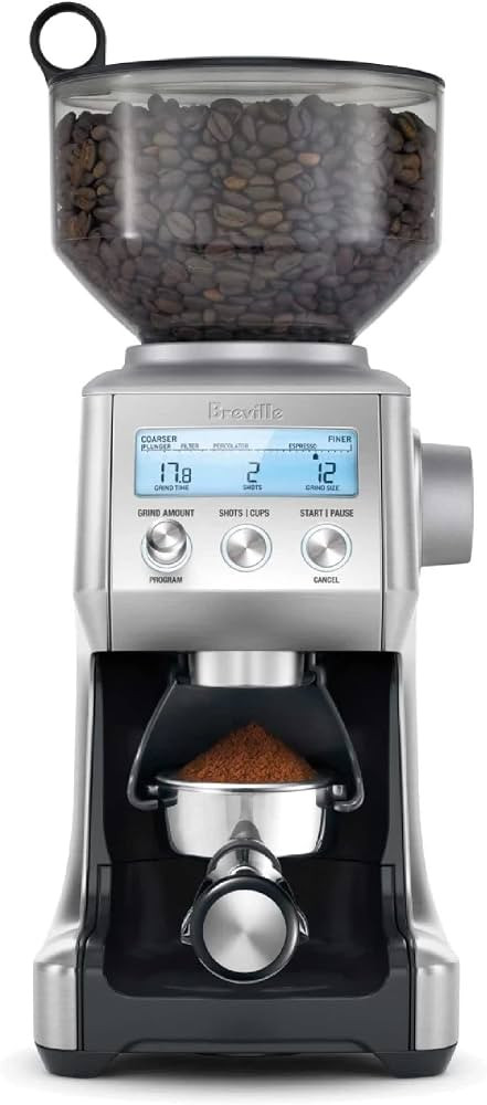 Breville Smart Grinder Pro Coffee Bean Grinder, Brushed Stainless Steel, BCG820BSS, 2.3 | Amazon (US)