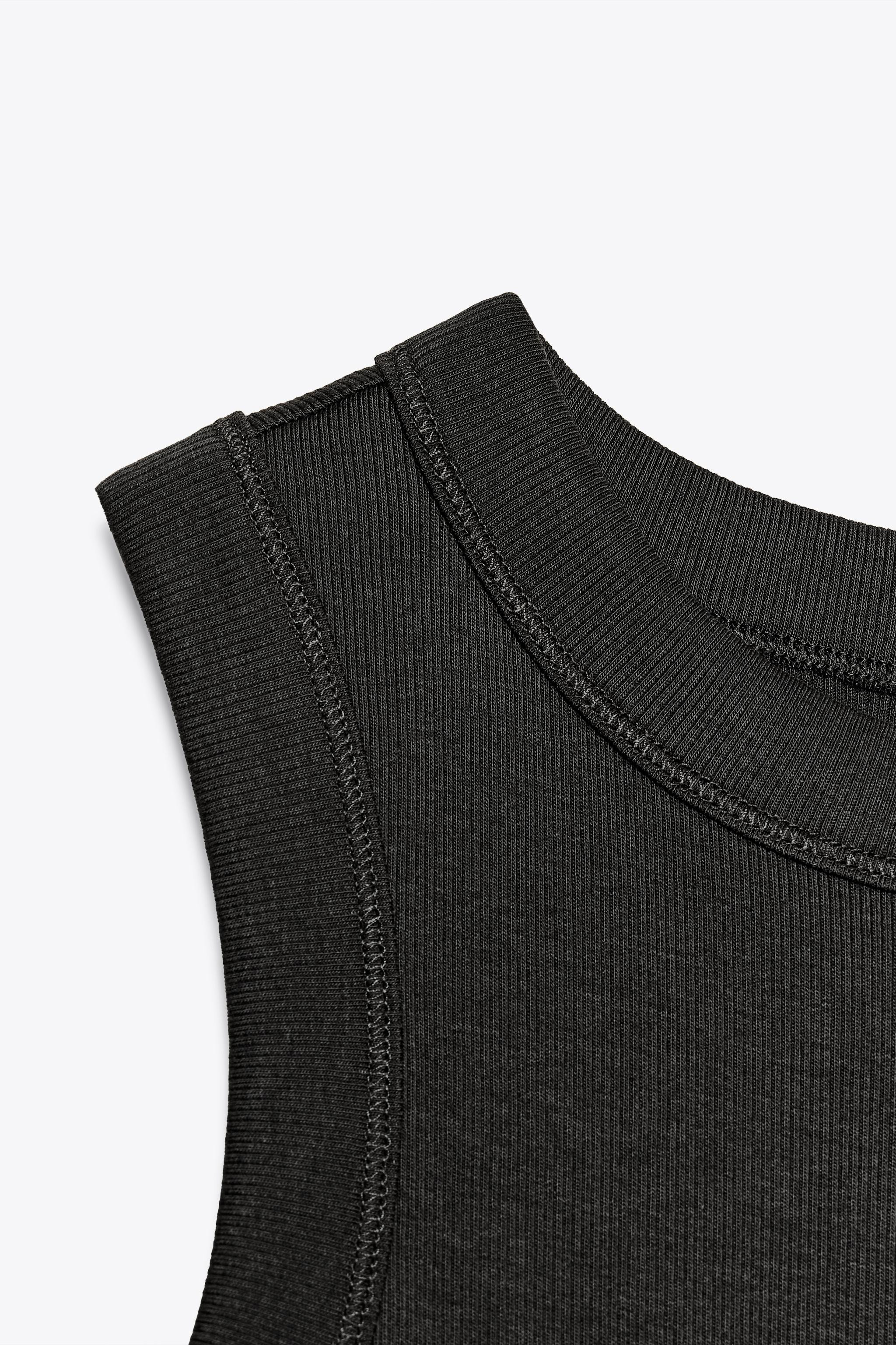 RIBBED SLEEVELESS T-SHIRT | Zara UK