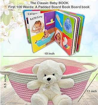 New Baby Girl Gift Basket | Unique Gift Set for a New mom Pink Baby Gift Set. Welcome Baby Care P... | Amazon (US)