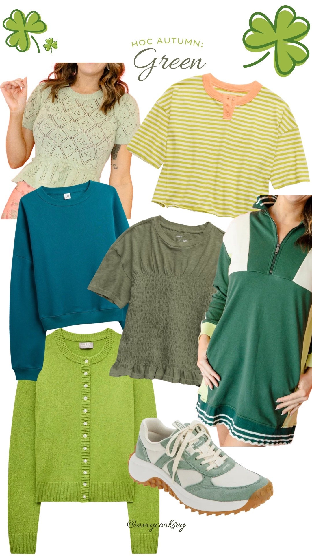 St. Patrick’s Day GREEN for #HOCAutumn

#AutumnGreen #HOCAtumns #GreenCardigan #GreenSneakers @jcrew @Aerie 

#LTKSeasonal #LTKspring #LTKspringtrends