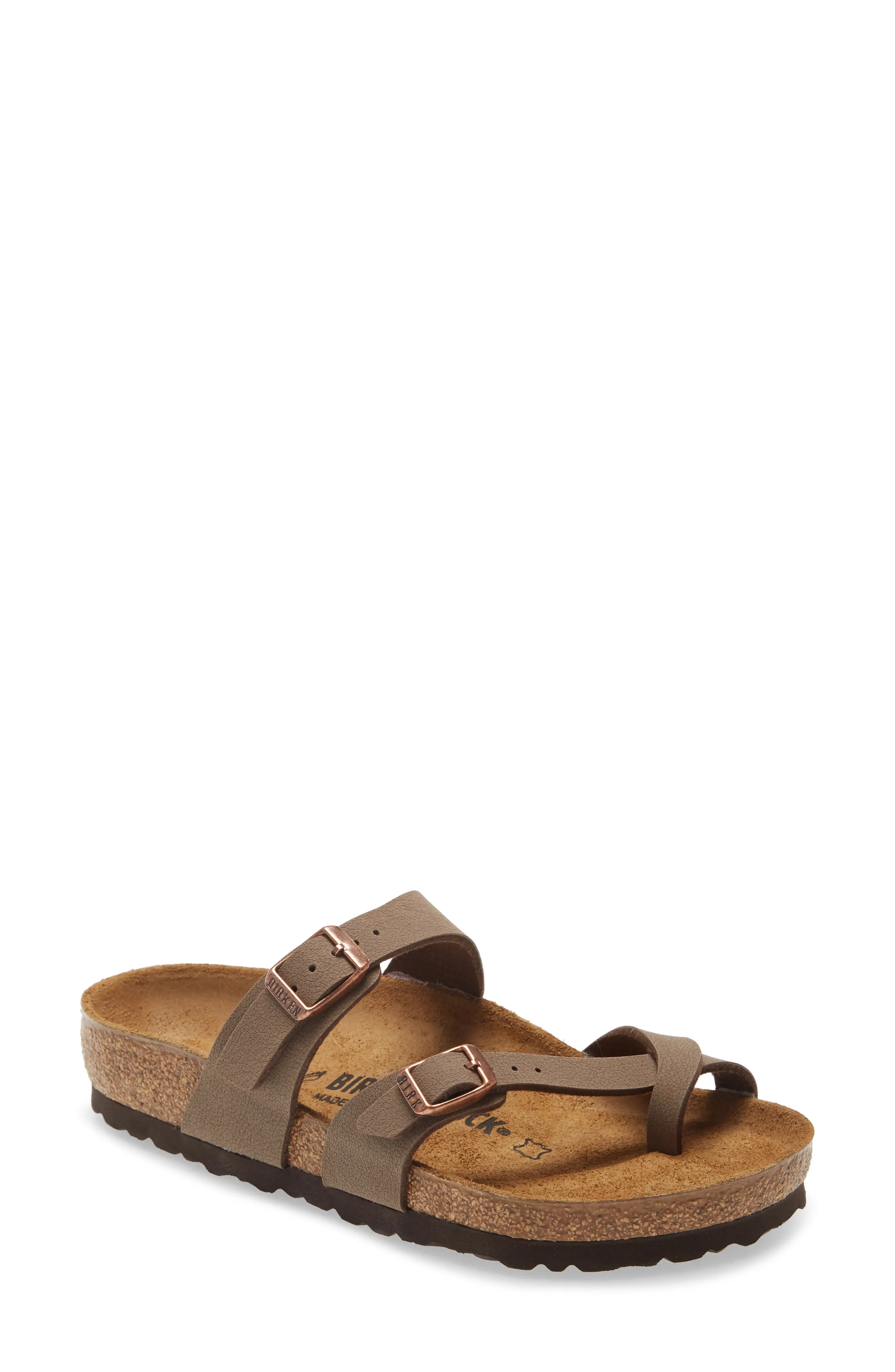Women's Birkenstock Mayari Birko-Flor Sandal, Size 7-7.5US - Brown | Nordstrom