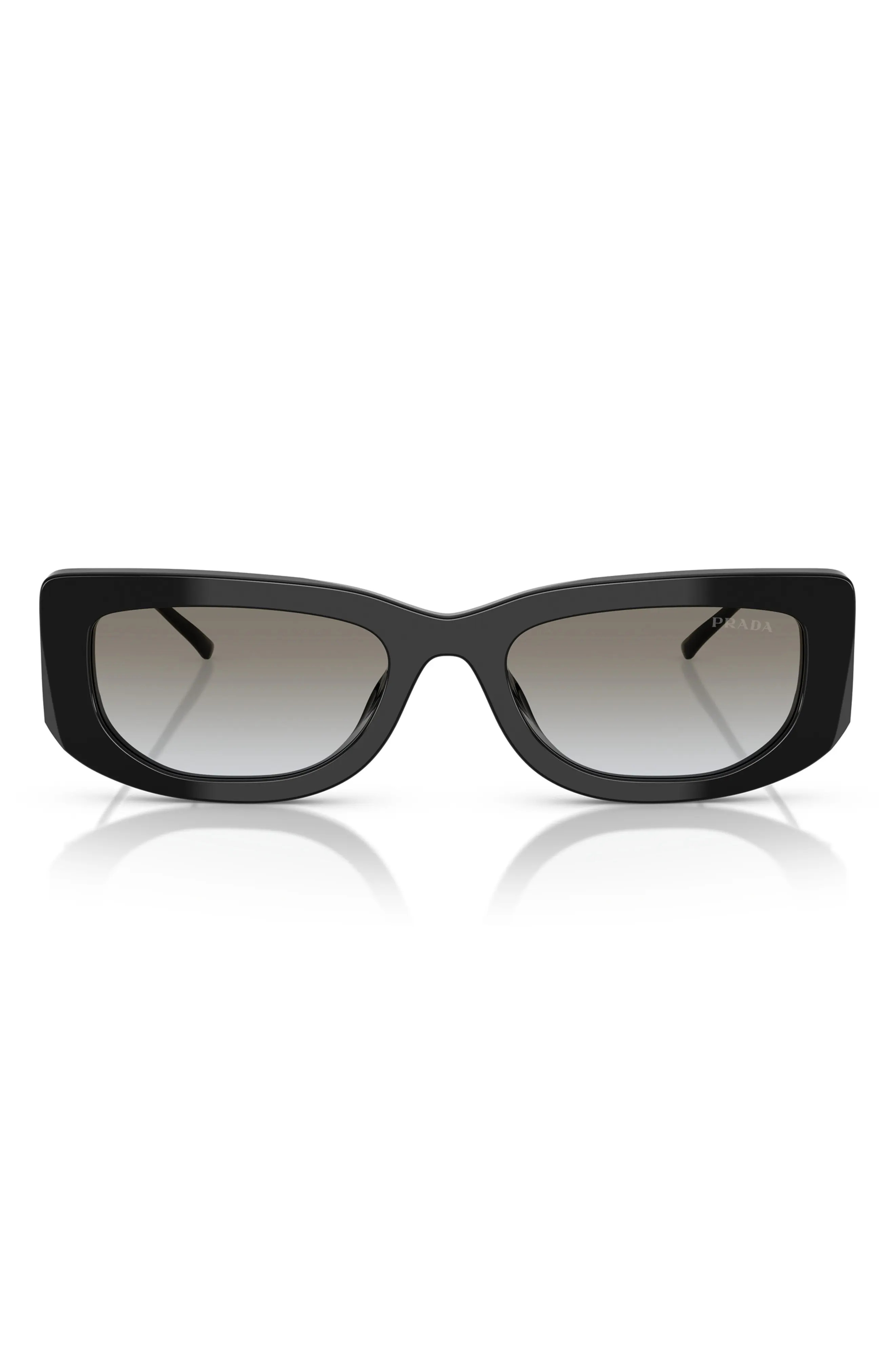 53mm Gradient Rectangular Sunglasses (Women) | Nordstrom | Nordstrom