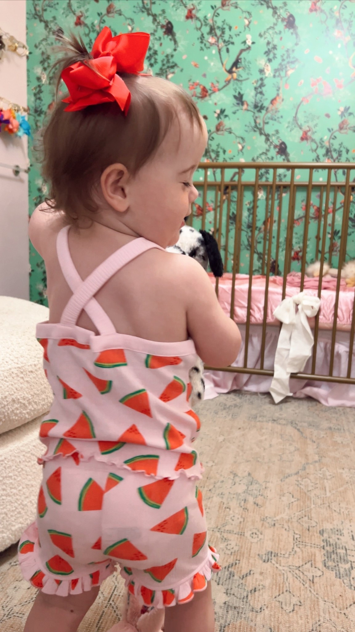 Toddler baby girl target summer spring matching set bow sandals jellies watermelon

#LTKBaby #LTKKids #LTKBump