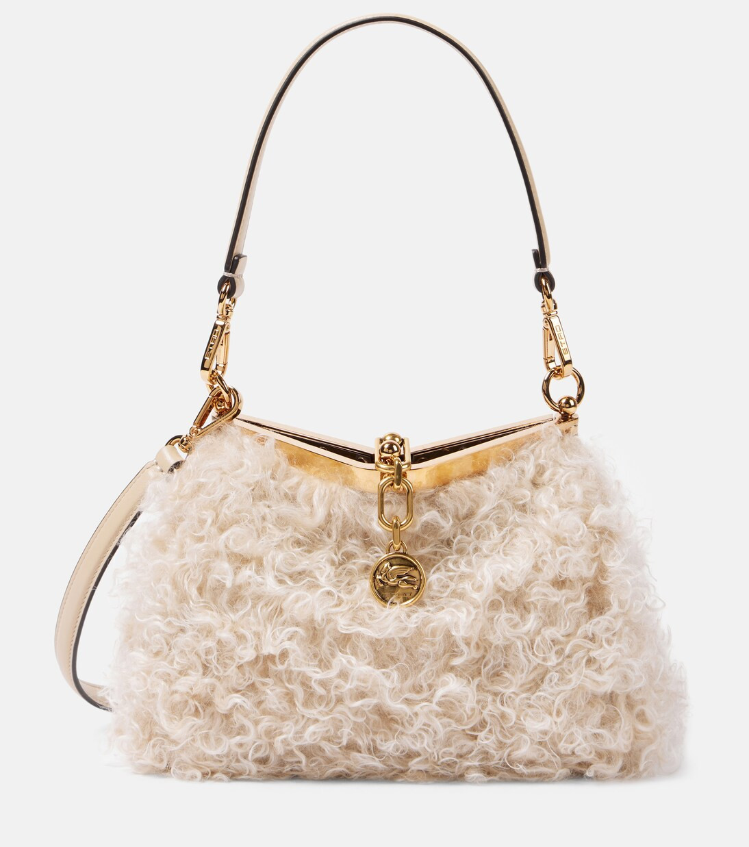 Vela shearling shoulder bag | Mytheresa (US/CA)