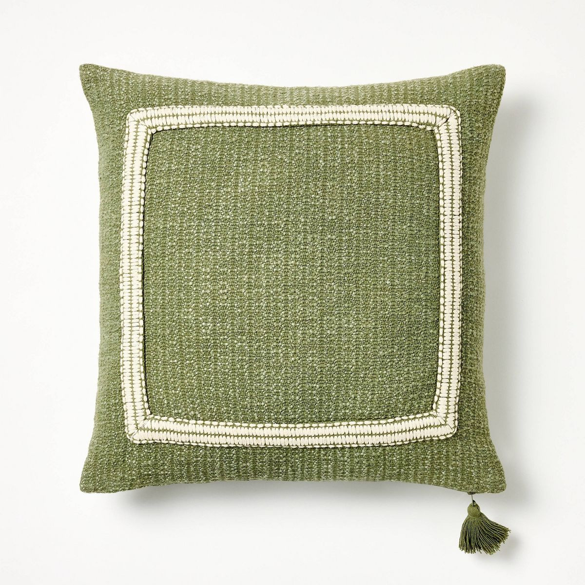 Embroidered Frame Square Throw Pillow - Threshold™ designed with Studio McGee | Target