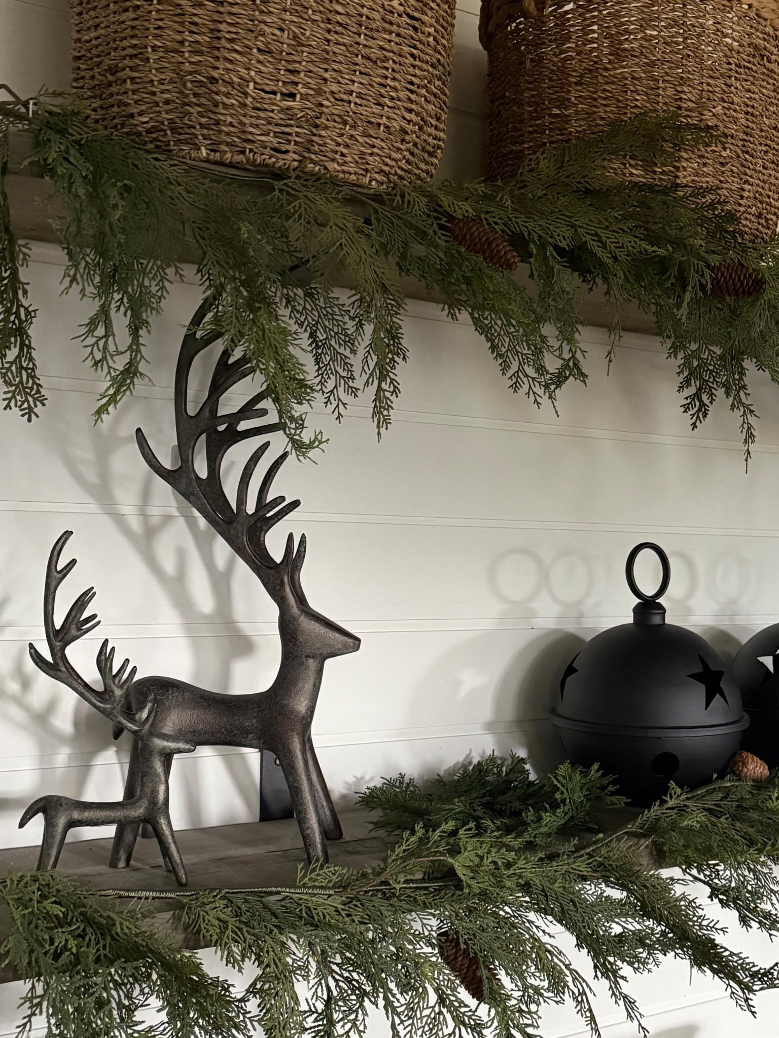 Holiday decor.. I love making a statement with a few oversized pieces. 
Christmas home, modern organic 

#LTKSaleAlert