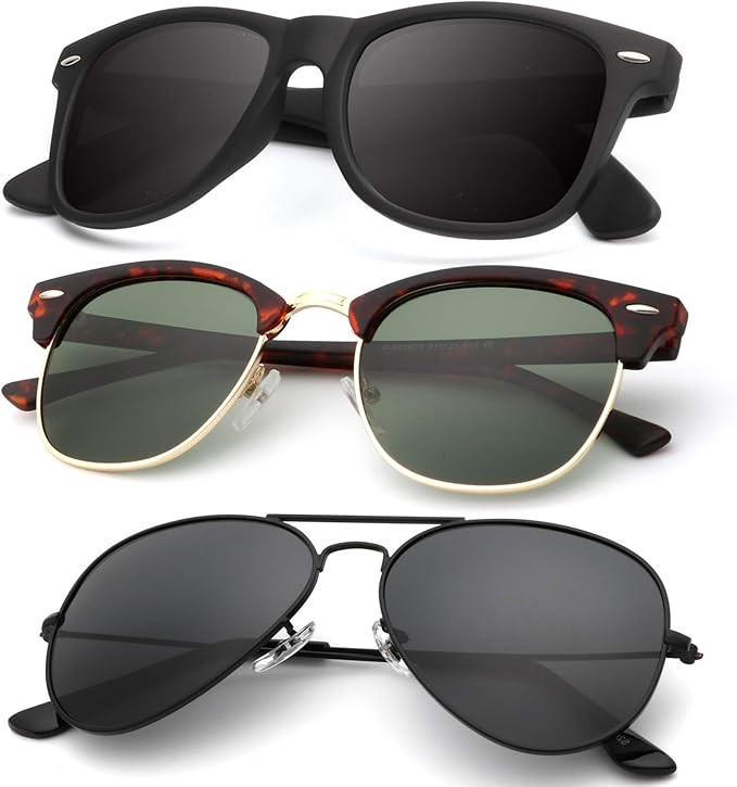 KALIYADI Classic Aviator Sunglasses for Men Women Driving Sun glasses Polarized Lens 100% UV Bloc... | Amazon (US)