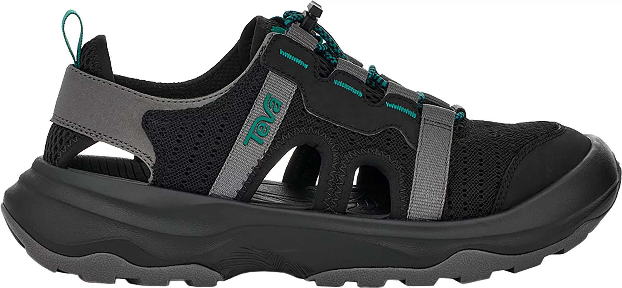Teva Women's Outflow Closed-toe Sandals, Size 5, Black/Grey | Dick's Sporting Goods