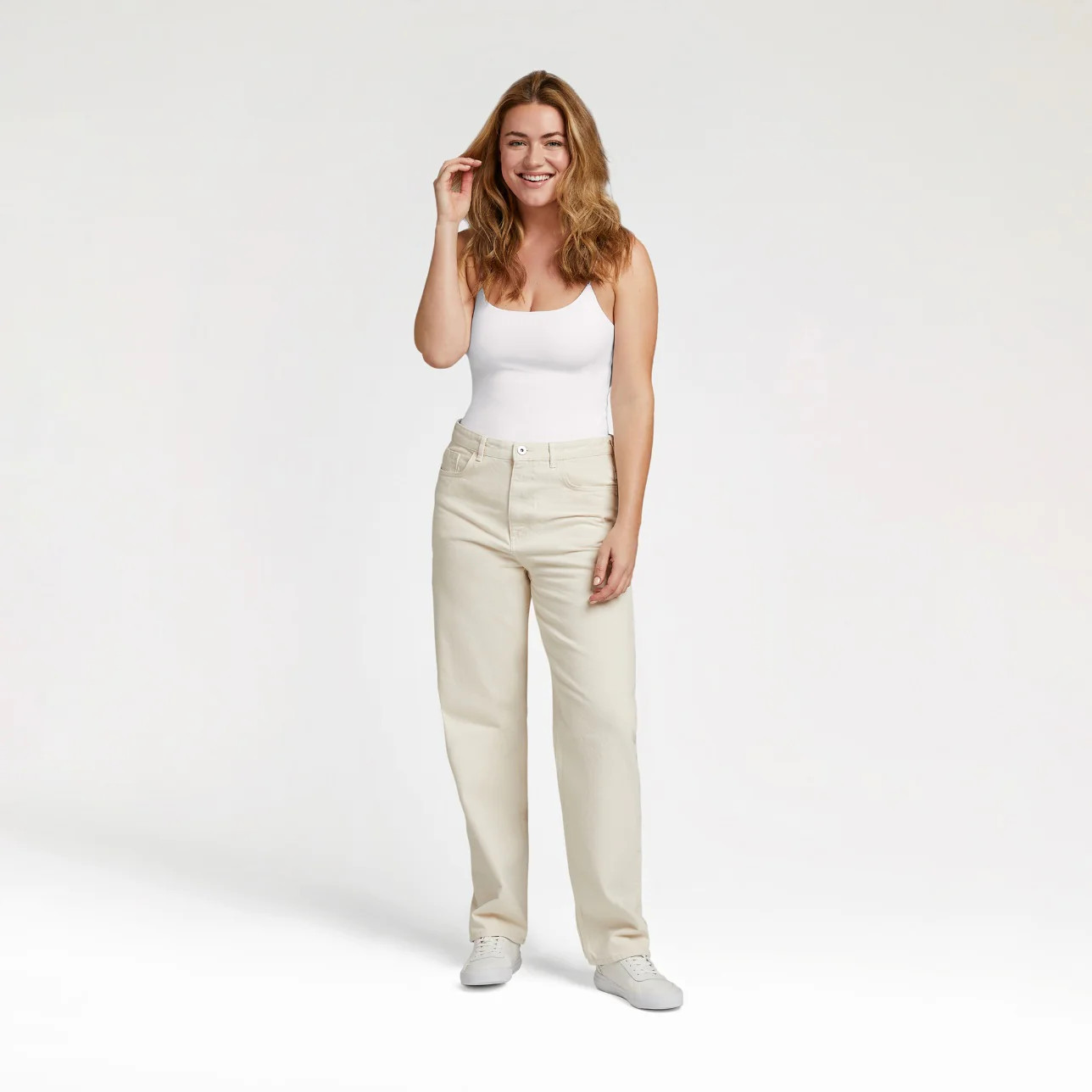 Women's Cami Bodysuit - White - nuuds | nuuds