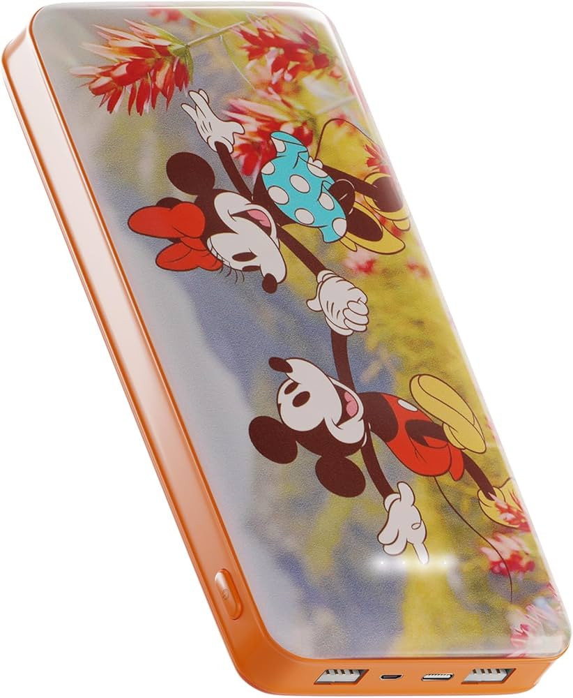 Disney Mickey Mouse and Friends 10,000Mah Power Bank- Universally Compatible Portable Phone Charg... | Amazon (US)