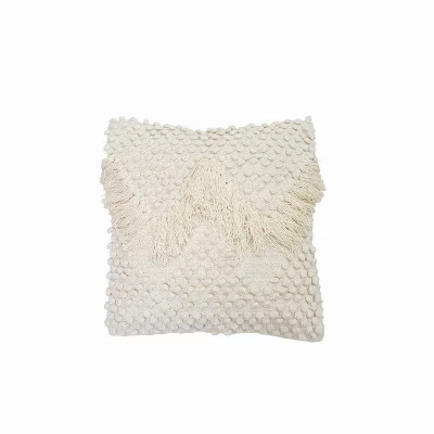 18X18 Hand Woven Emma Pillow - Foreside Home and Garden | Target