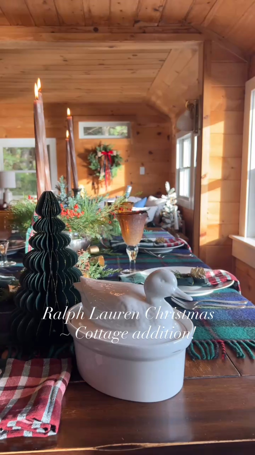 A Christmas table at the cottage with our MacLeod tartan blanket as a tablecloth, heirloom silver from my grandparents as a centerpiece filled with greens & berries from my yard and all the plaid bows, napkins and blankets.  My nod to a Ralph Lauren Christmas ~ Cottage addition!  Looking forward to cozy meals gathered around the table here as Christmas blends into New Years and we all forget what day it is!

#ralphlaurenchristmas #heritageplaidblanket #cottagechristmas 
lake cottage | heritage plaid christmas | ralph lauren christmas | cottage christmas | cottage core | heritage plaid | tartan christmas tablescape

#LTKTravel #LTKHome #LTKHoliday
