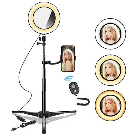 Selfie Light,B-Land 3 Light Modes&10 Brightness Level Selfie Ring Light for Phone,Camera Light with  | Walmart (US)