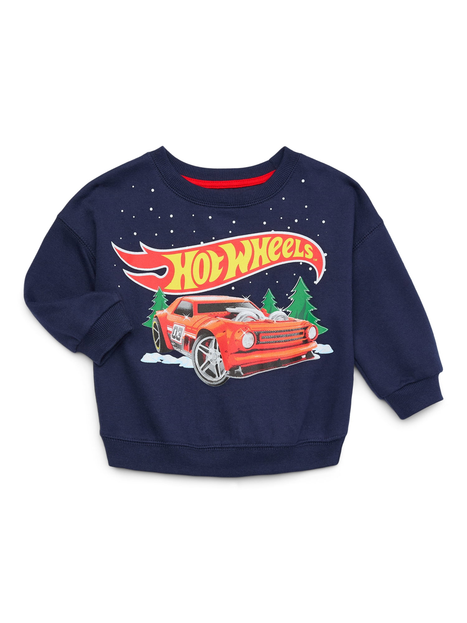 Hot Wheels Toddler Boys Holiday Graphic Crewneck, Sizes 12M-5T | Walmart (US)