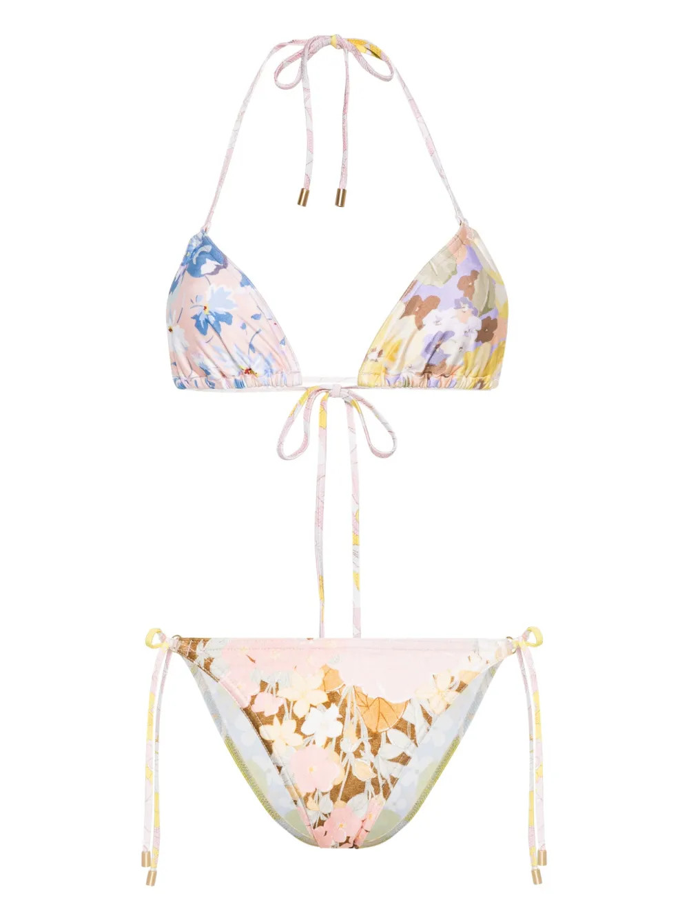floral-print triangle bikini | Farfetch Global