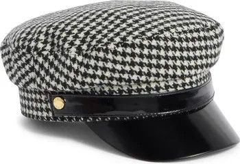 BCBG Houndstooth Skipper Cap | Nordstromrack | Nordstrom Rack