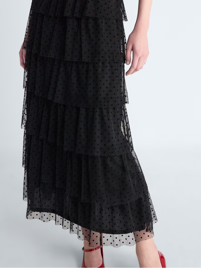 Scoop Women's Swiss Dot Maxi Skirt, Sizes XS-XXL | Walmart (US)