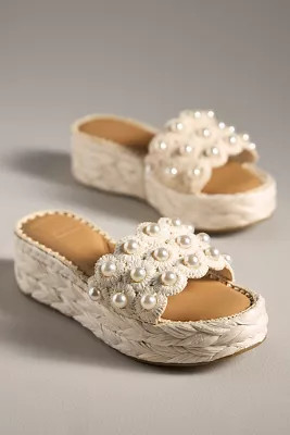 Dolce Vita Caper Pearl Platform Sandals | Anthropologie (US)