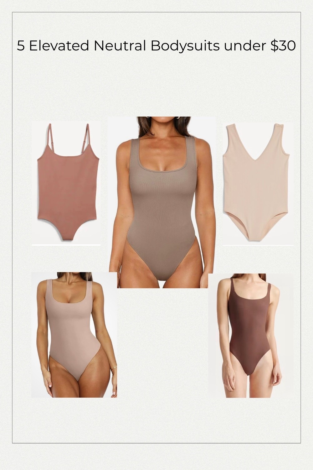 5 neutral bodysuits under $30 that give the same sleek, minimalist look without the designer price tag. Smooth, flattering, and perfect for layering

#LTKActive #LTKootd #LTKWorkwear