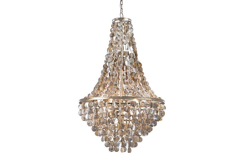 Capri Shell Chandelier - Gold - Regina Andrew | One Kings Lane