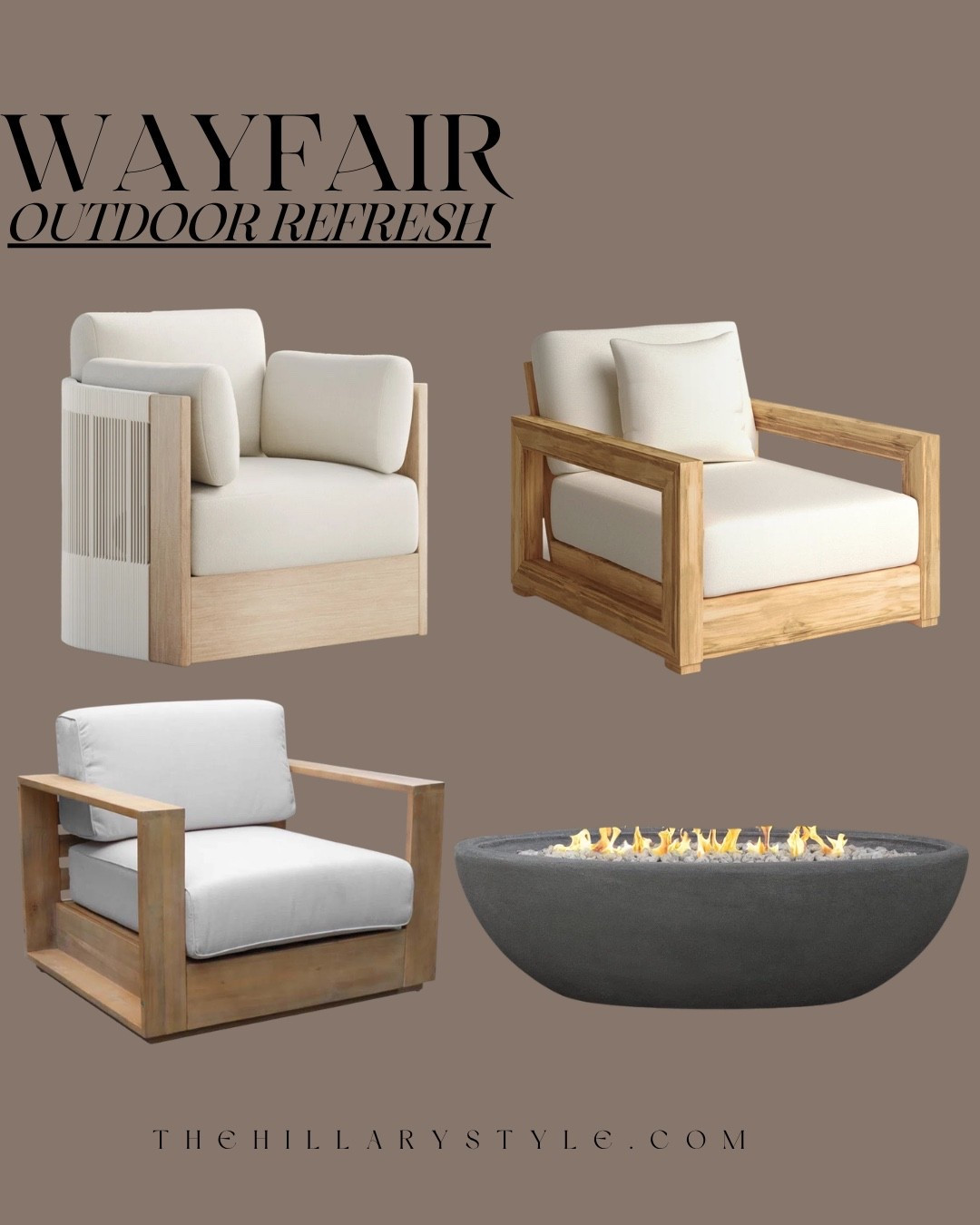 OUTDOOR SEASON JUST GOT AN UPGRADE. I partnered with Wayfair, I’m sharing the most incredible pieces to freshen up your outdoor spaces and create that elevated, designer feel for less. From chic seating to statement accents, these are the outdoor essentials you do not want to miss this season.⁣
⁣
@wayfair #ad #WayfairPartner #wishyouwerehere #outdoor #wayfair