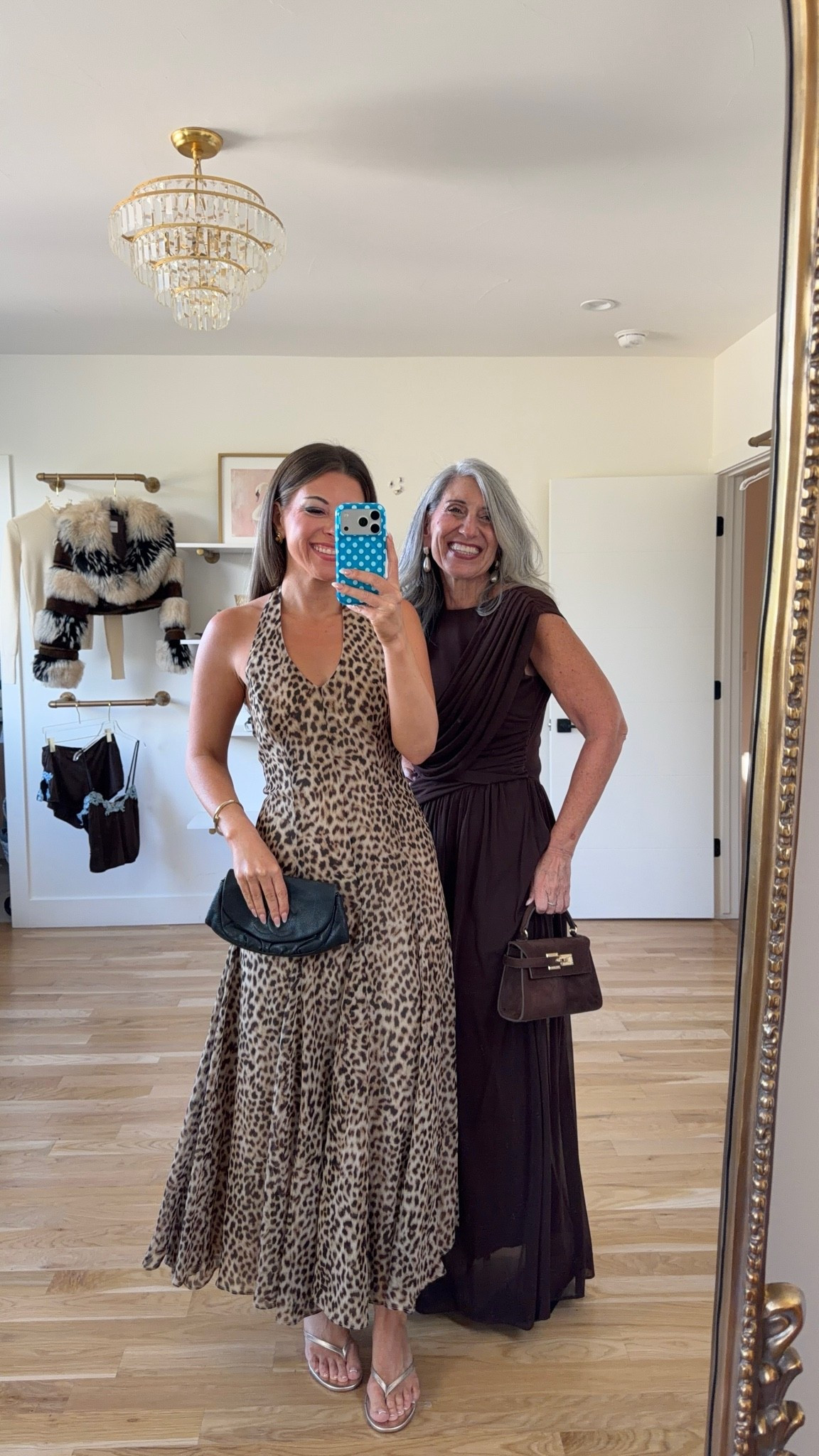 leopard print halter maxi with a deep V-neckline, fitted bodice, and a flowing skirt,  chocolate brown chiffon maxi with a draped, one-shoulder-style bodice and gathered waist mom and me formal wedding guest and mother of the bride dresses 💍✨

revolve code: tulip
vivrelle: emerson20 

I’m 5’4” and wear a size small/2 

mom is 5’4” and wears a medium/6 

fall wedding guest dresses, wedding guest dresses, cocktail dresses, semi-formal dresses, black tie wedding guest dresses, destination wedding guest dresses, garden party dresses, wedding guest outfit ideas, mom & me outfits, mom & me dresses, matching outfits, mother daughter outfits, family photo outfits, wedding guest dresses, mother of the bride, mother of the groom, wedding guest outfit ideas