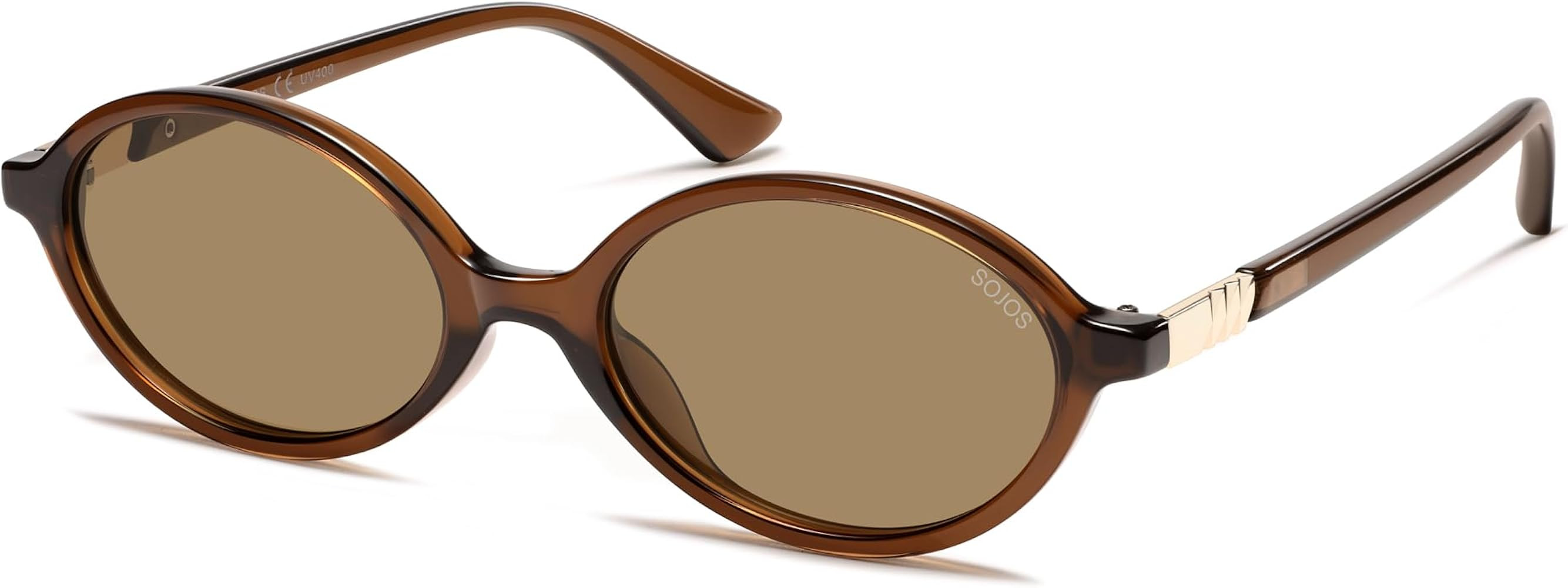 SOJOS Polarized Retro Oval Sunglasses for Women, Chic Vintage 90s Y2K Sunnies UV400 Trendy Design... | Amazon (US)