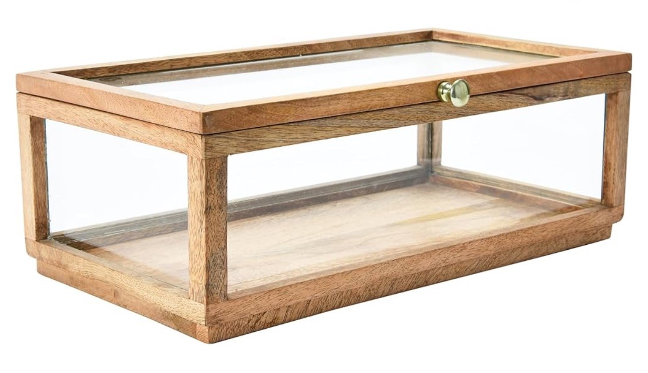 Creative Co-Op Mango Wood & Glass Display Box with Lid

#LTKHome