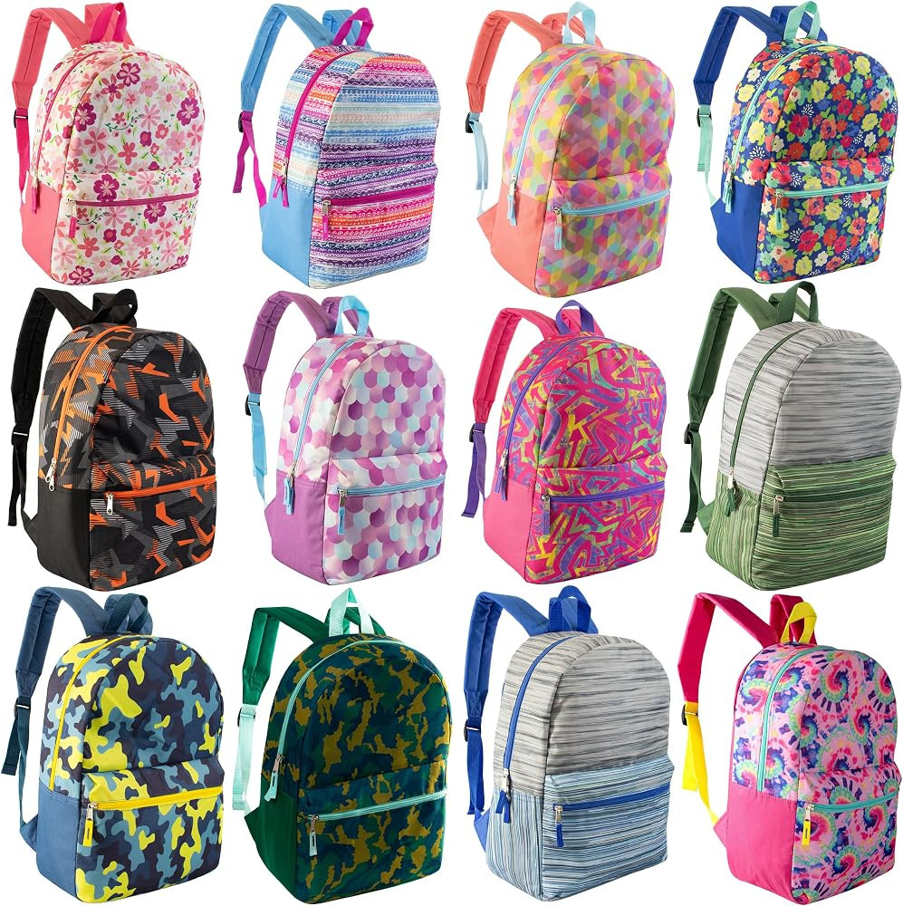 17" School Backpacks for Kids - Backpacks in Bulk for Elementary, Middle, and High School Student... | Amazon (US)