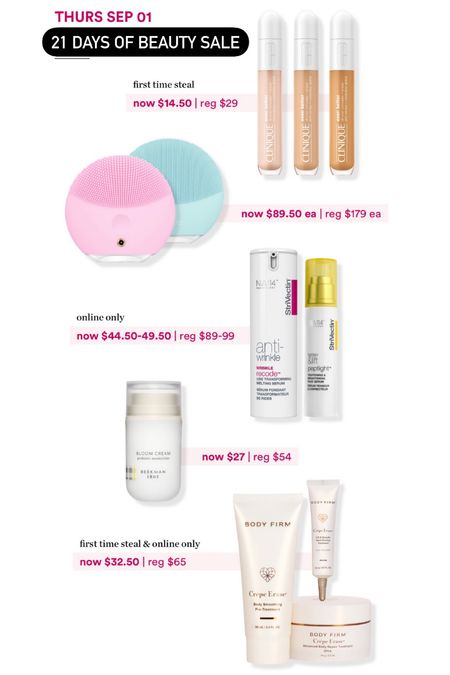21 days of beauty sale going on now! 

50% off daily deals!

#concealer #beauty #makeup #skincare #ulta #dailydeals #beautytools #skinroutine #clinique #antiwrinkle

#LTKsalealert #LTKSeasonal #LTKbeauty