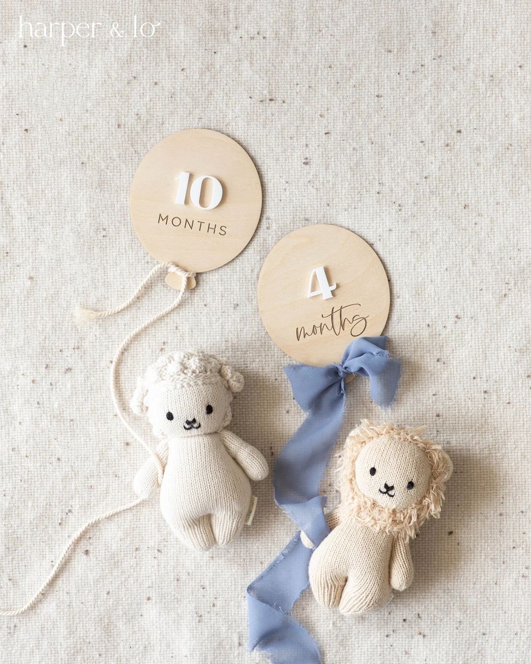 Wooden Baby Milestone Cards Hot Air Balloon Custom - Etsy | Etsy (US)