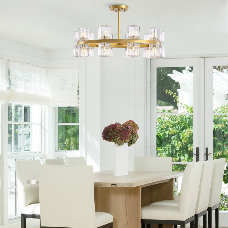 Gold Round Chandelier | Wayfair North America
