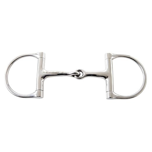 Stainless Steel Jointed Dee Ring Snaffle Bit, 4.5" | Amazon (US)