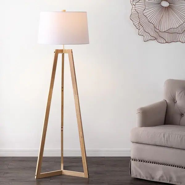 SAFAVIEH Lighting 59-inch Ismeria Floor Lamp - 18" W x 18" D x 59" H - Overstock - 36057243 | Bed Bath & Beyond