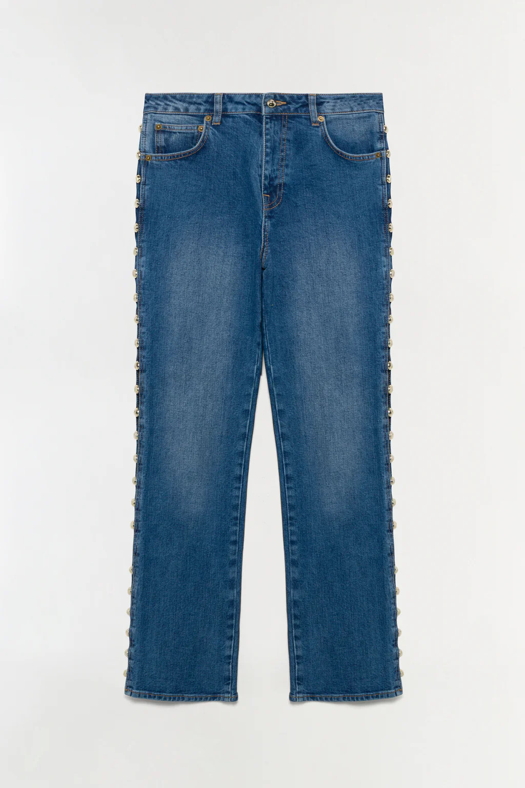 Amelia Studded Denim High Rise | Simkhai