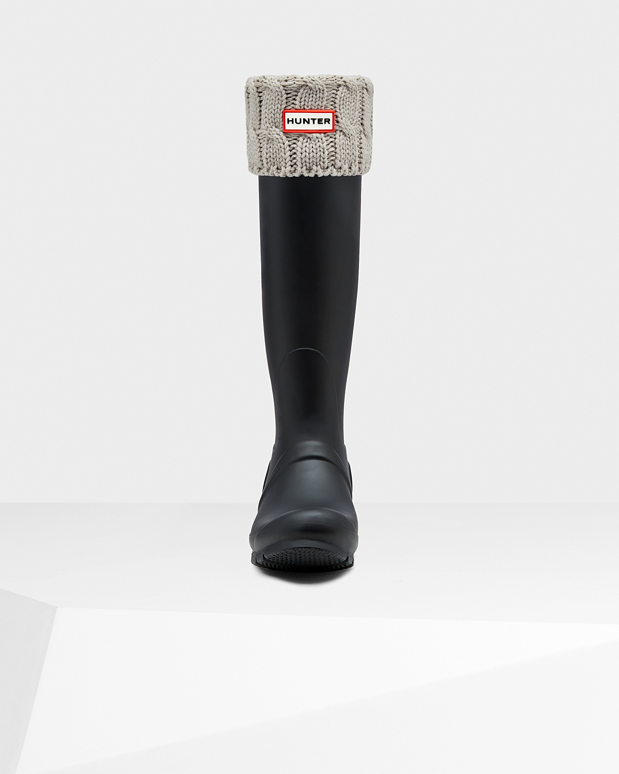 6 Stitch Cable Knitted Cuff Tall Boot Socks | Hunter (US and CA)