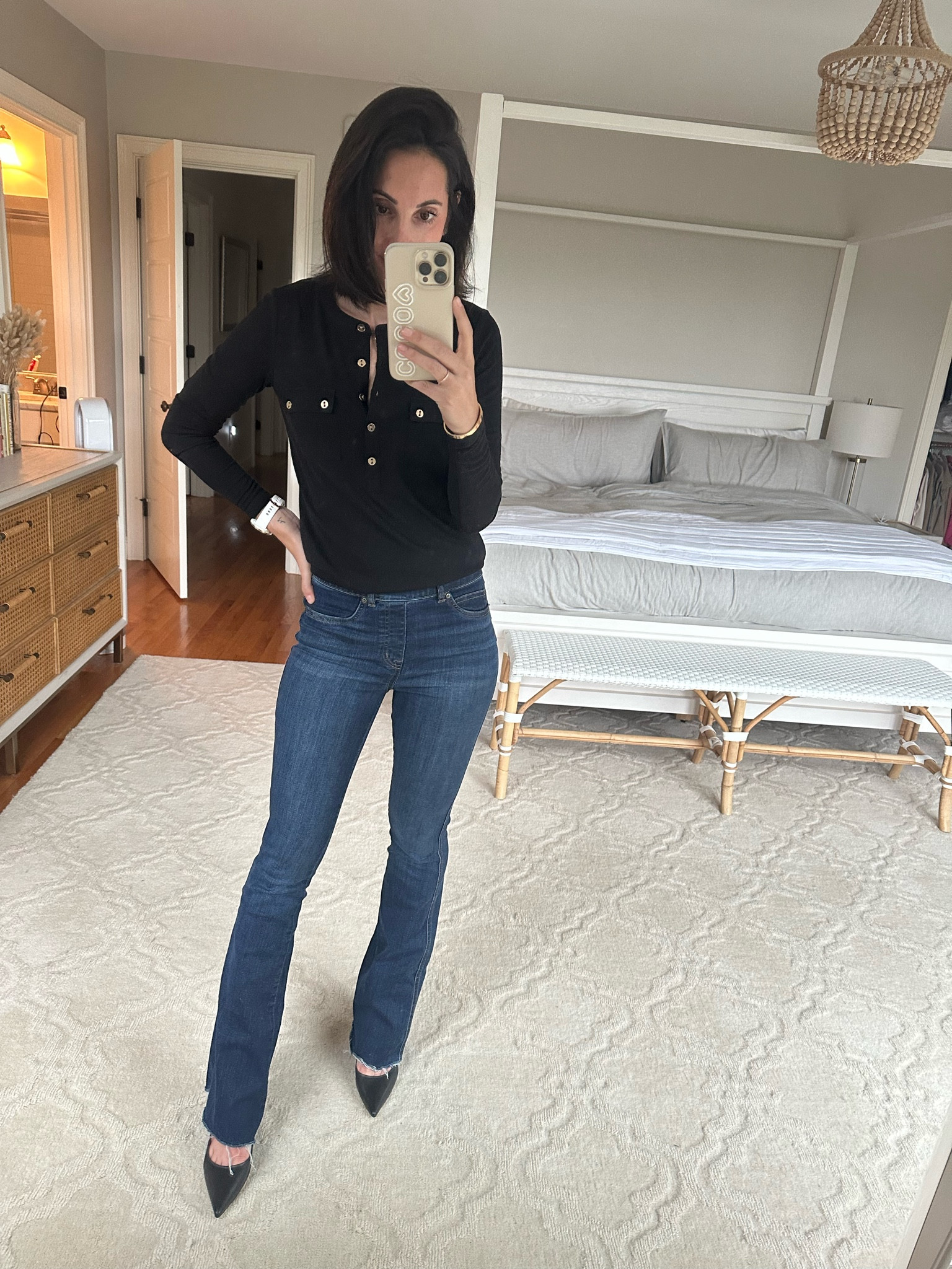 Xs reg in jeans- they run long. 
Xxs in top 


#LTKshoecrush #LTKstyletip #LTKsalealert