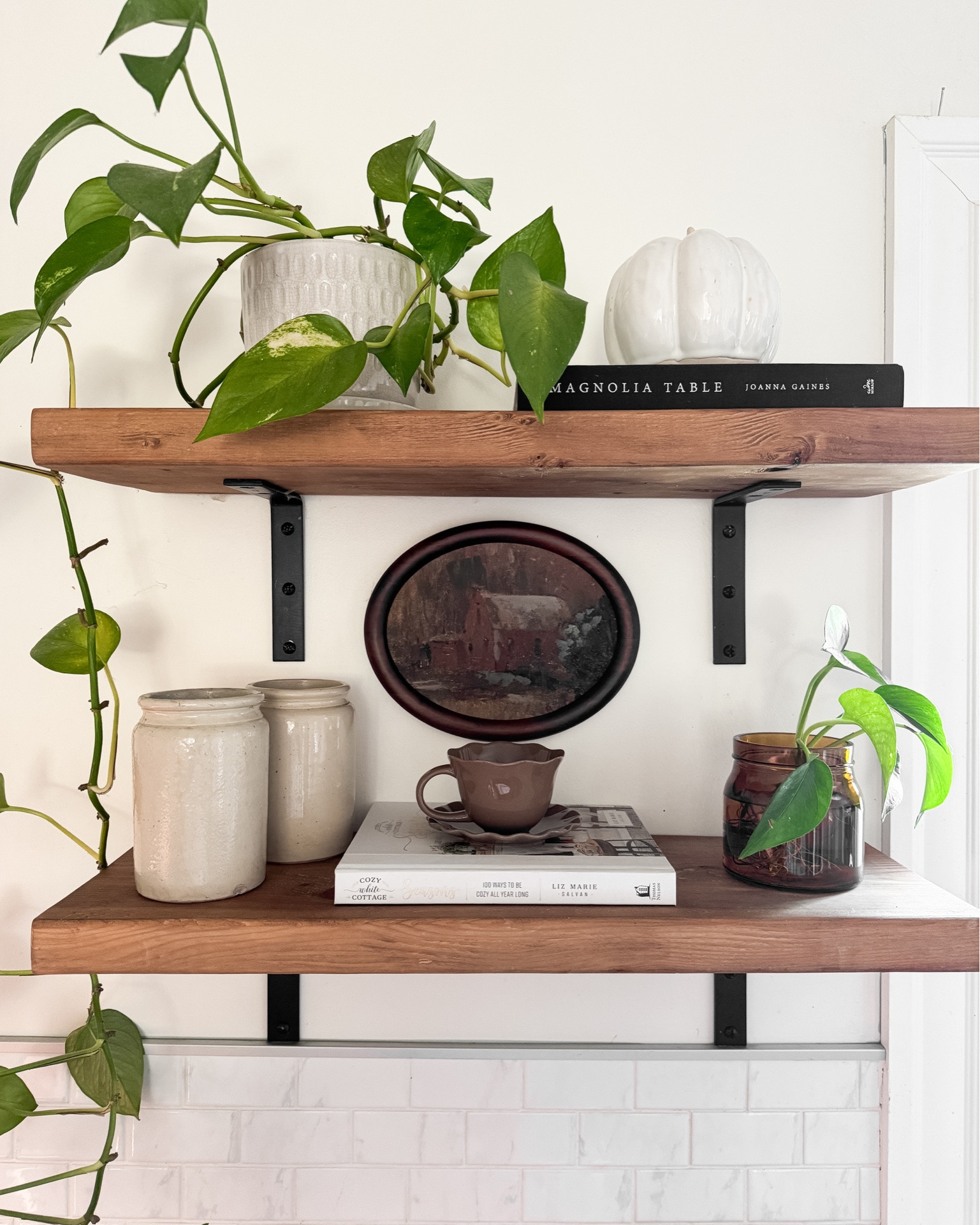 Fall Kitchen Shelf Styling 🍁 Fall open shelves.

#LTKSeasonal #LTKHome