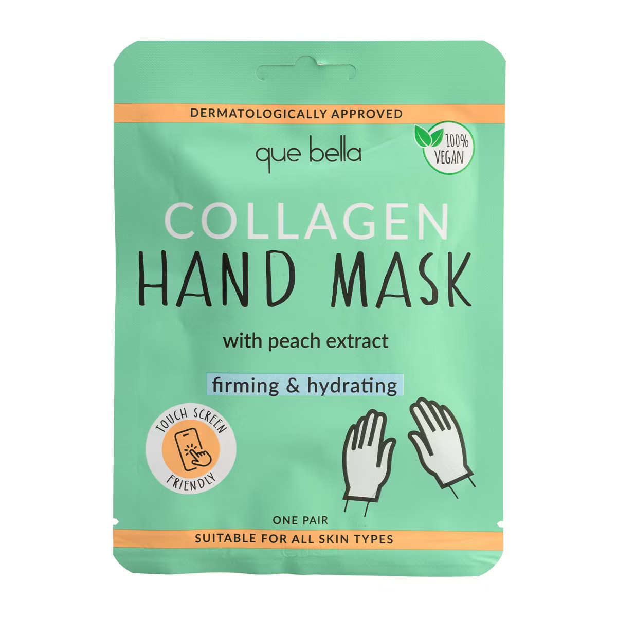 Que Bella Collagen Hand Mask - 1 pair/0.5 oz | Target