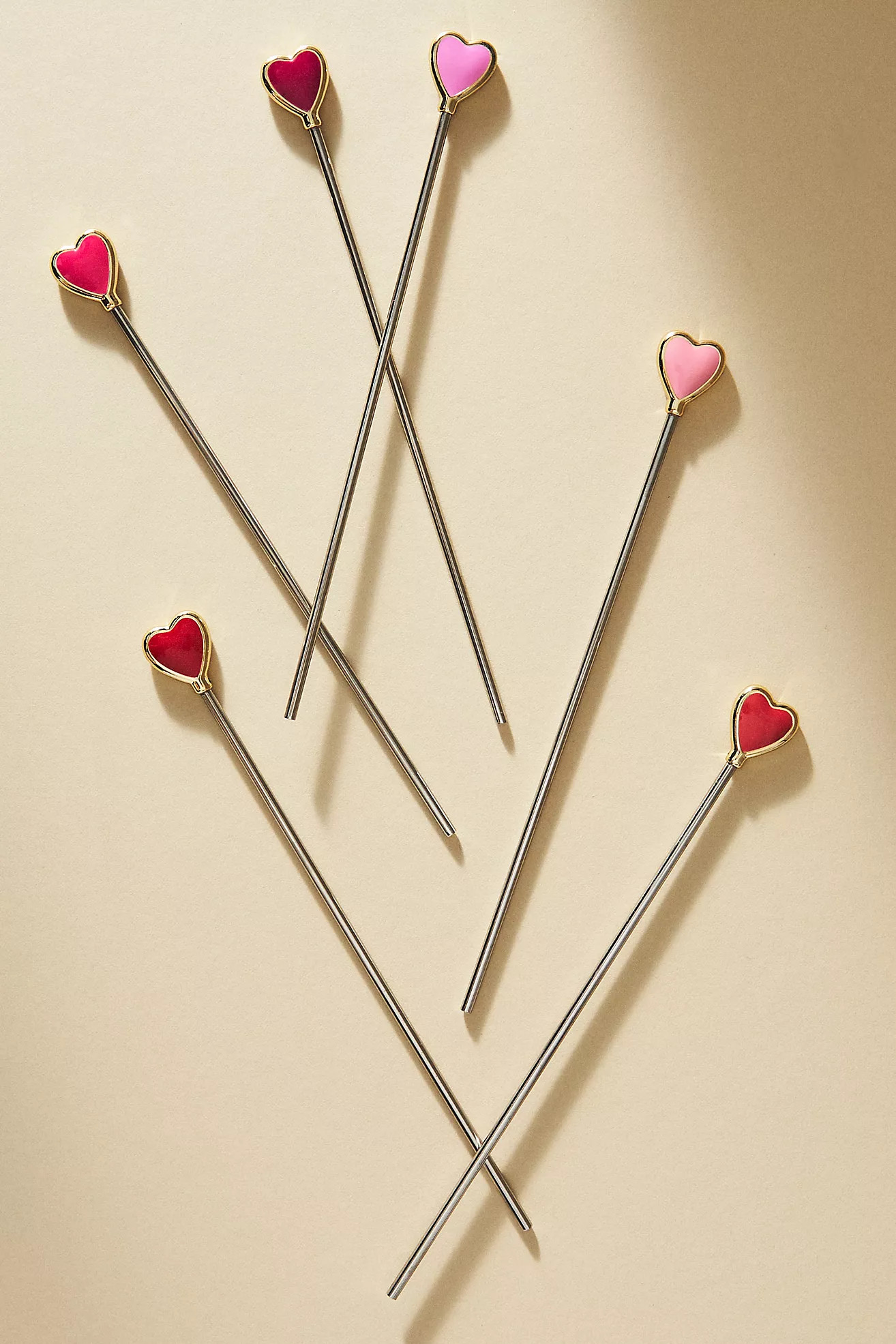 Joanna Buchanan Heart Swizzle Sticks, Set of 6 | Anthropologie (US)