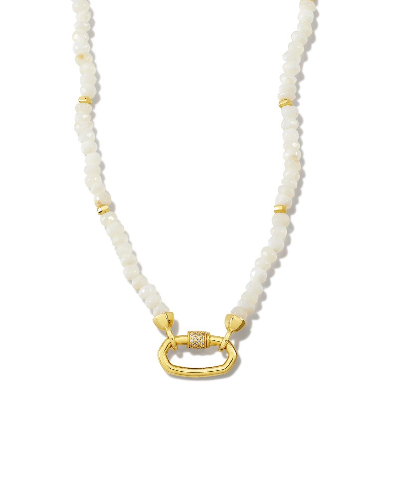Bristol 18k Gold Vermeil Opal Strand Necklace in White Opal | Kendra Scott | Kendra Scott